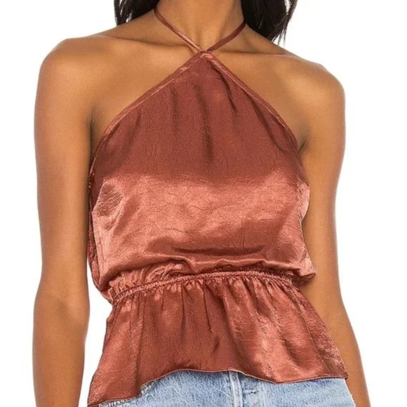 House of Harlow 1960 Tops - House of Harlow 1960 from REVOLVE Halter Top in Copper S
